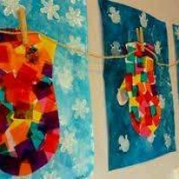 sanat etkınlığı ,boyama çalişması ,artık materyal (119)