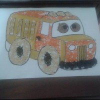 sanat etkınlığı ,boyama çalişması ,artık materyal (123)