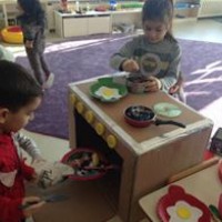 sanat etkınlığı ,boyama çalişması ,artık materyal (132)