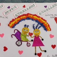 sanat etkınlığı ,boyama çalişması ,artık materyal (33)