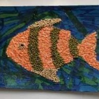 sanat etkınlığı ,boyama çalişması ,artık materyal (353)