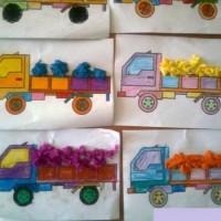 sanat etkınlığı ,boyama çalişması ,artık materyal (372)