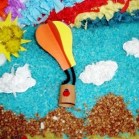 sanat etkınlığı ,boyama çalişması ,artık materyal (496)