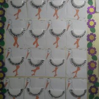 sanat etkınlığı ,boyama çalişması ,artık materyal (50)