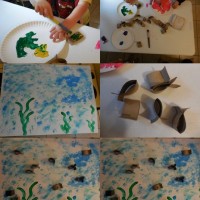 sanat etkınlığı ,boyama çalişması ,artık materyal (687)