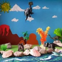 sanat etkınlığı ,boyama çalişması ,artık materyal (692)