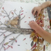 sanat etkınlığı ,boyama çalişması ,artık materyal (700)