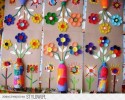 saksı kalıbı ,çiçek boyama ,artık materyal (38)
