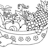 A-Bowl-of-Fruits-Coloring-Page
