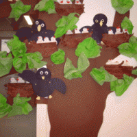 Artık Materyaller,Proje Çalişması, Sınıf Süsleme ,Kapı Süsü, Sayı Birleştirme,Arı Çalişması ,Balık  ,Kuş ,Baykuş,Maymun ,Kurbağa  Çalişması(1329)