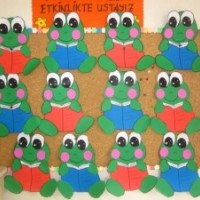 Artık Materyaller,Proje Çalişması, Sınıf Süsleme ,Kapı Süsü, Sayı Birleştirme,Arı Çalişması ,Balık  ,Kuş ,Baykuş,Maymun ,Kurbağa  Çalişması(1666)