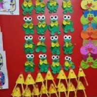 Artık Materyaller,Proje Çalişması, Sınıf Süsleme ,Kapı Süsü, Sayı Birleştirme,Arı Çalişması ,Balık  ,Kuş ,Baykuş,Maymun ,Kurbağa  Çalişması(1667)