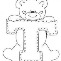 ayıdan harf boyama sayfası