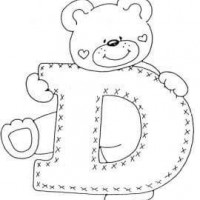 ayıdan harf boyama sayfası