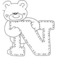  ayı harf boyama sayfası