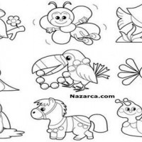 ogrencilere-basit-kolay-hayvan-boyama-sayfalari