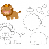 keçeden_hayvanlar_kalıpları_aslan