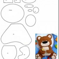 keçeden_hayvanlar_kalıpları_ayıcık