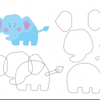 keçeden_hayvanlar_kalıpları_fil