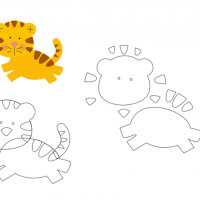 keçeden_hayvanlar_kalıpları_kaplan