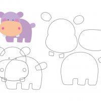 keçeden_hayvanlar_kalıpları_su_aygırı